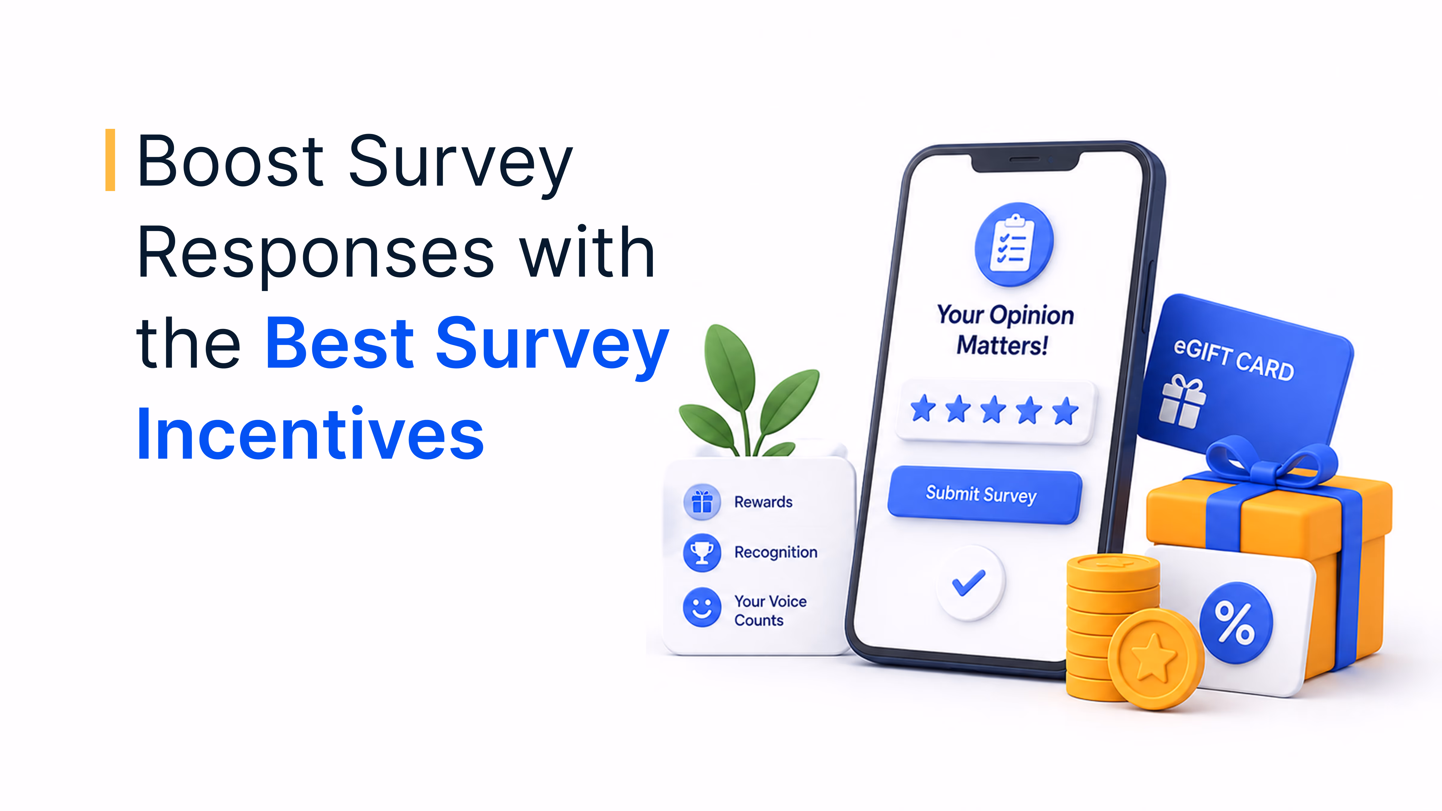 Employee filling out a survey incentivized to boost participation