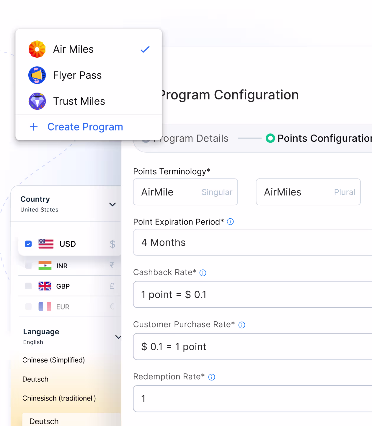 Loyalife loyalty program configuration dashboard