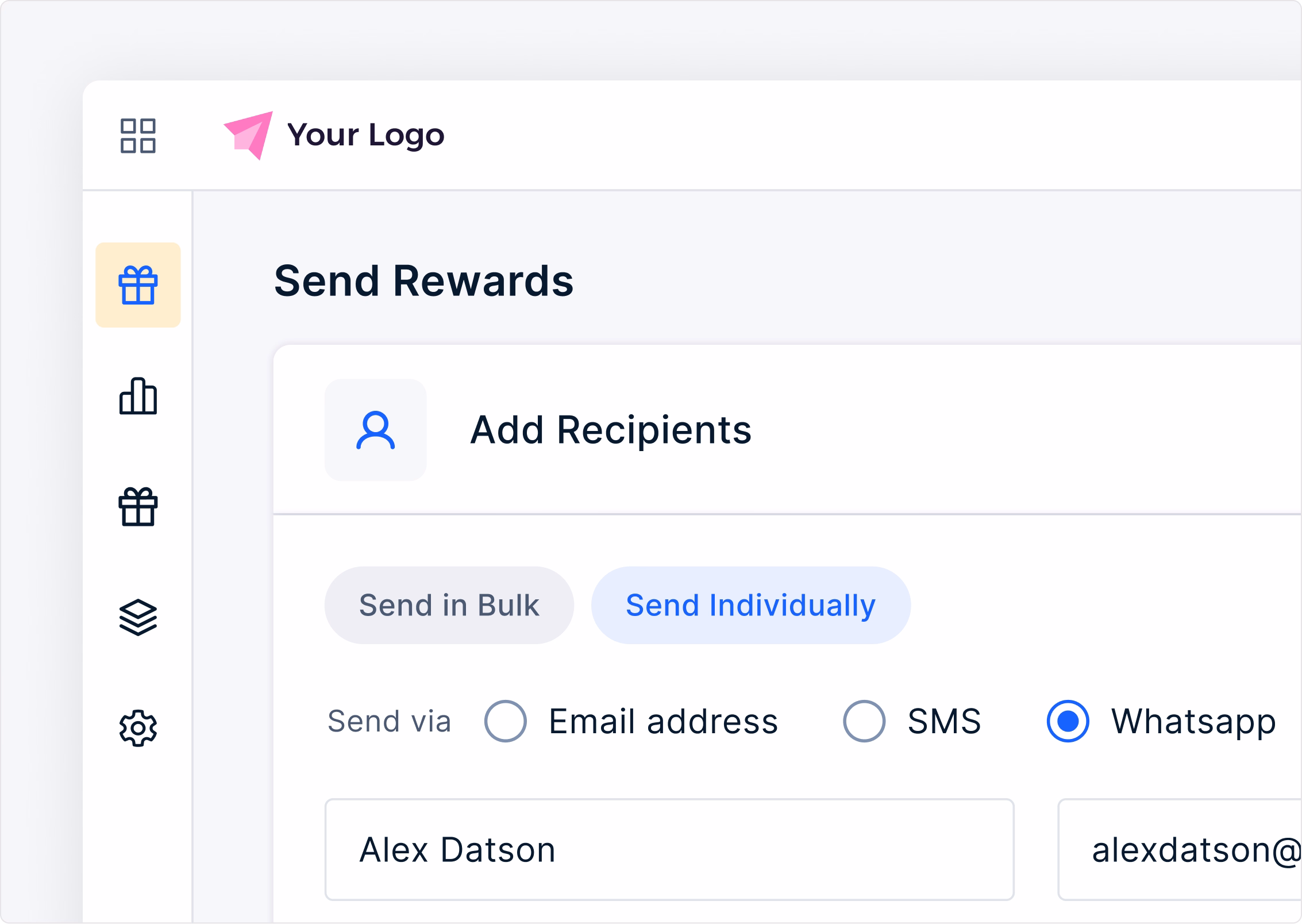Distribute rewards across channels