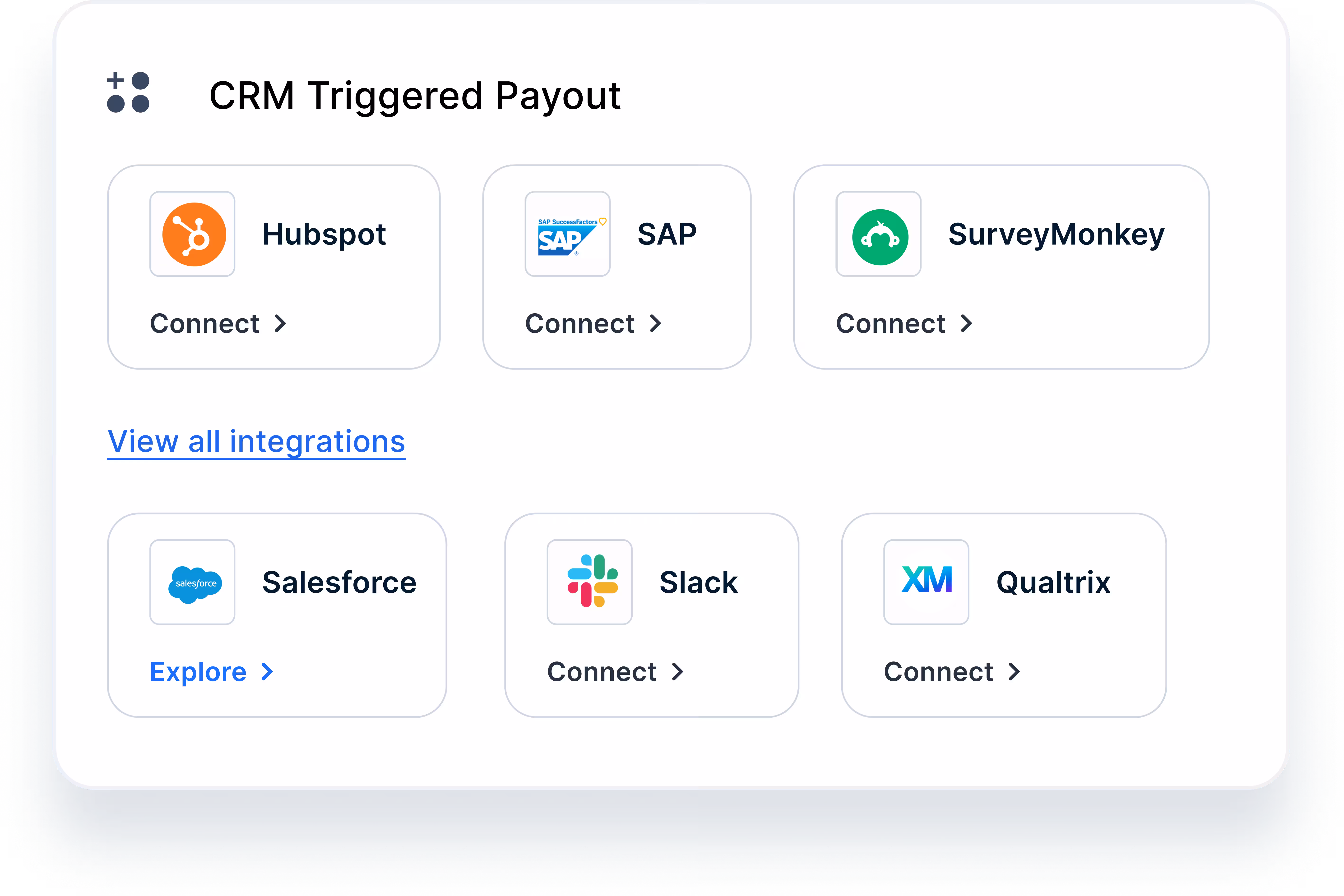Automate payouts directly from your CRM