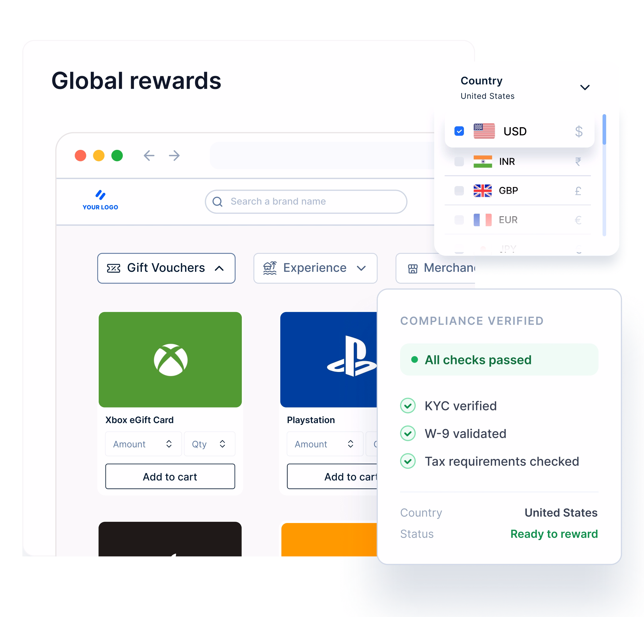 Global, compliant rewards infrastructure