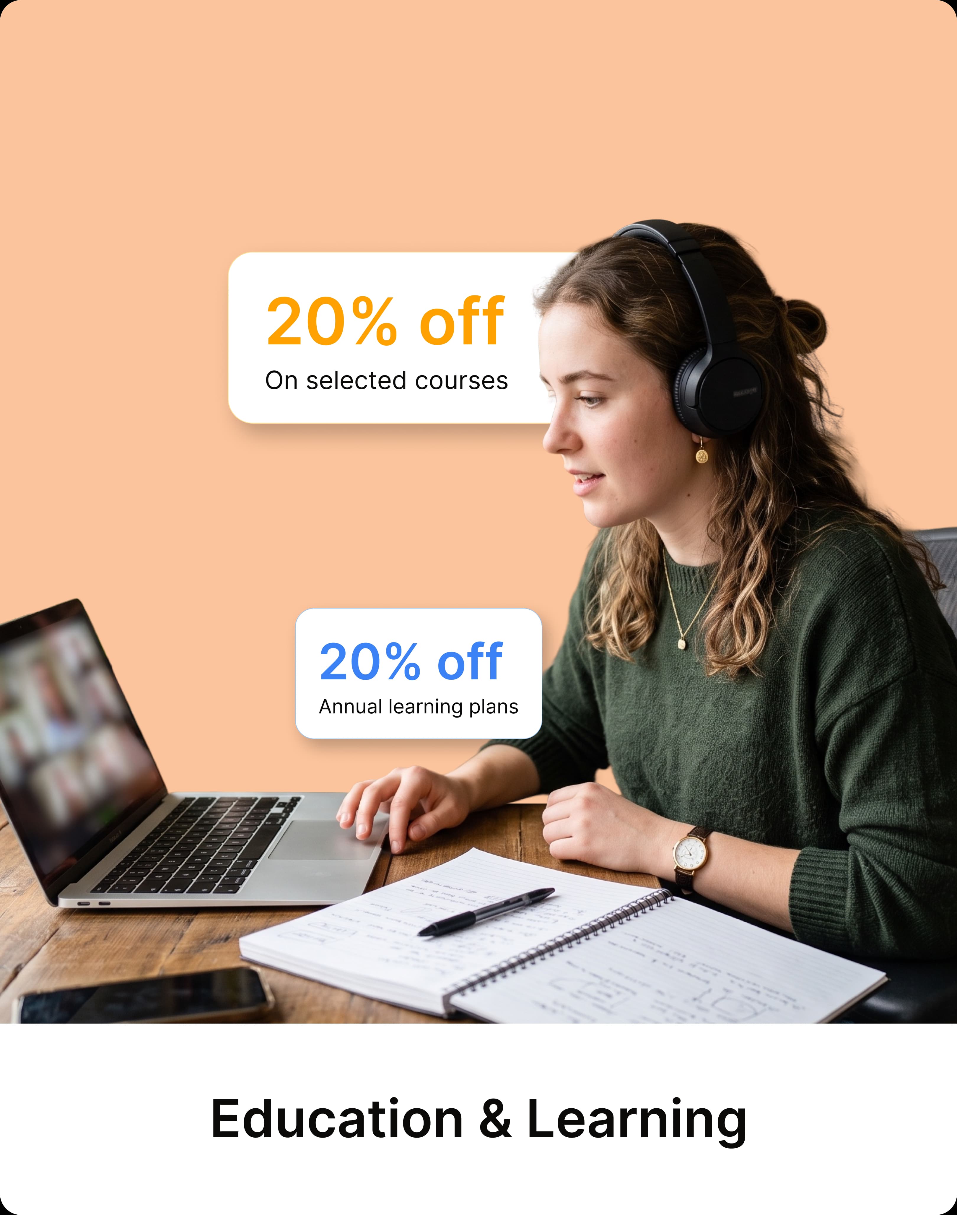 Education and learning offers from online course and certification providers