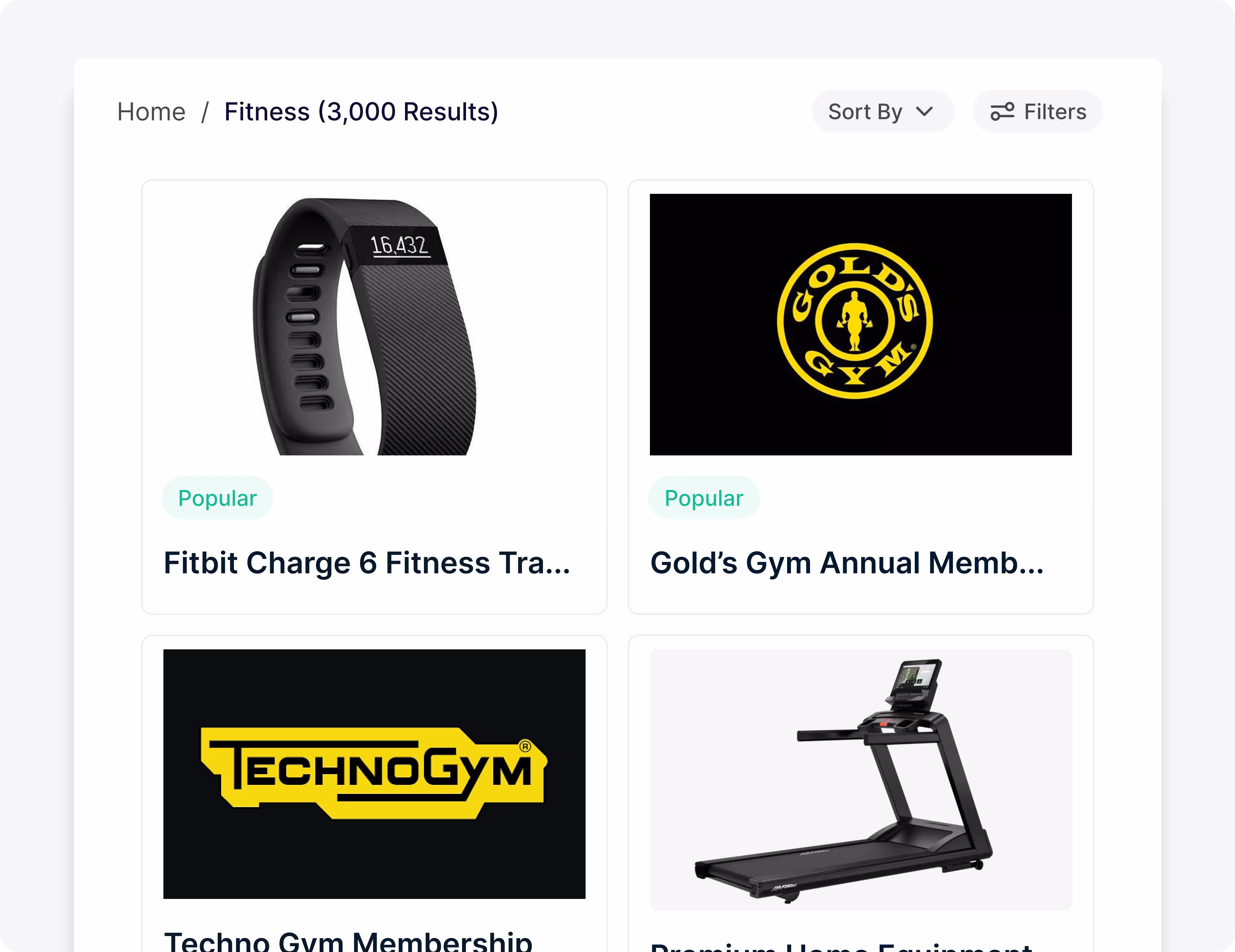 Fitness & Gym memberships