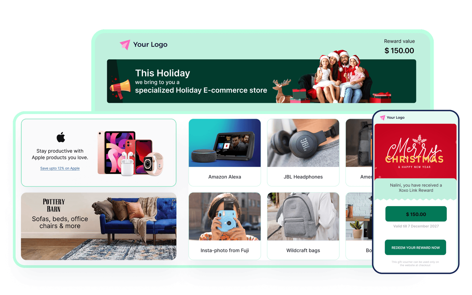 Xoxoday holiday gift store and reward redemption experience
