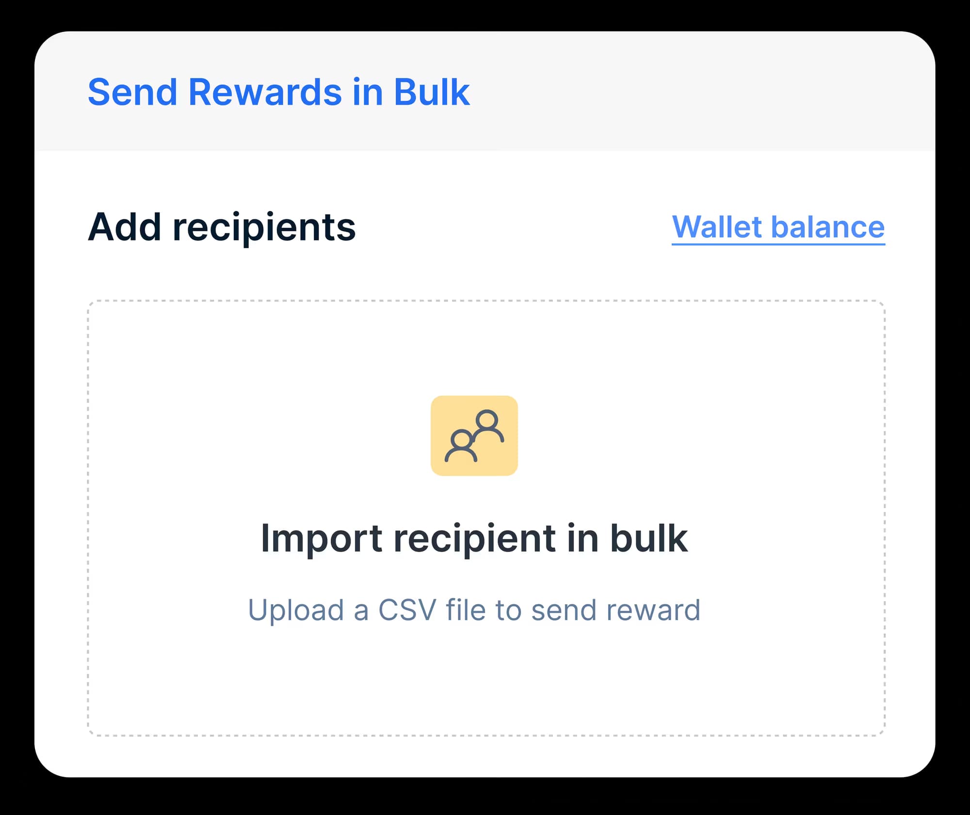 Set up your account and bulk upload