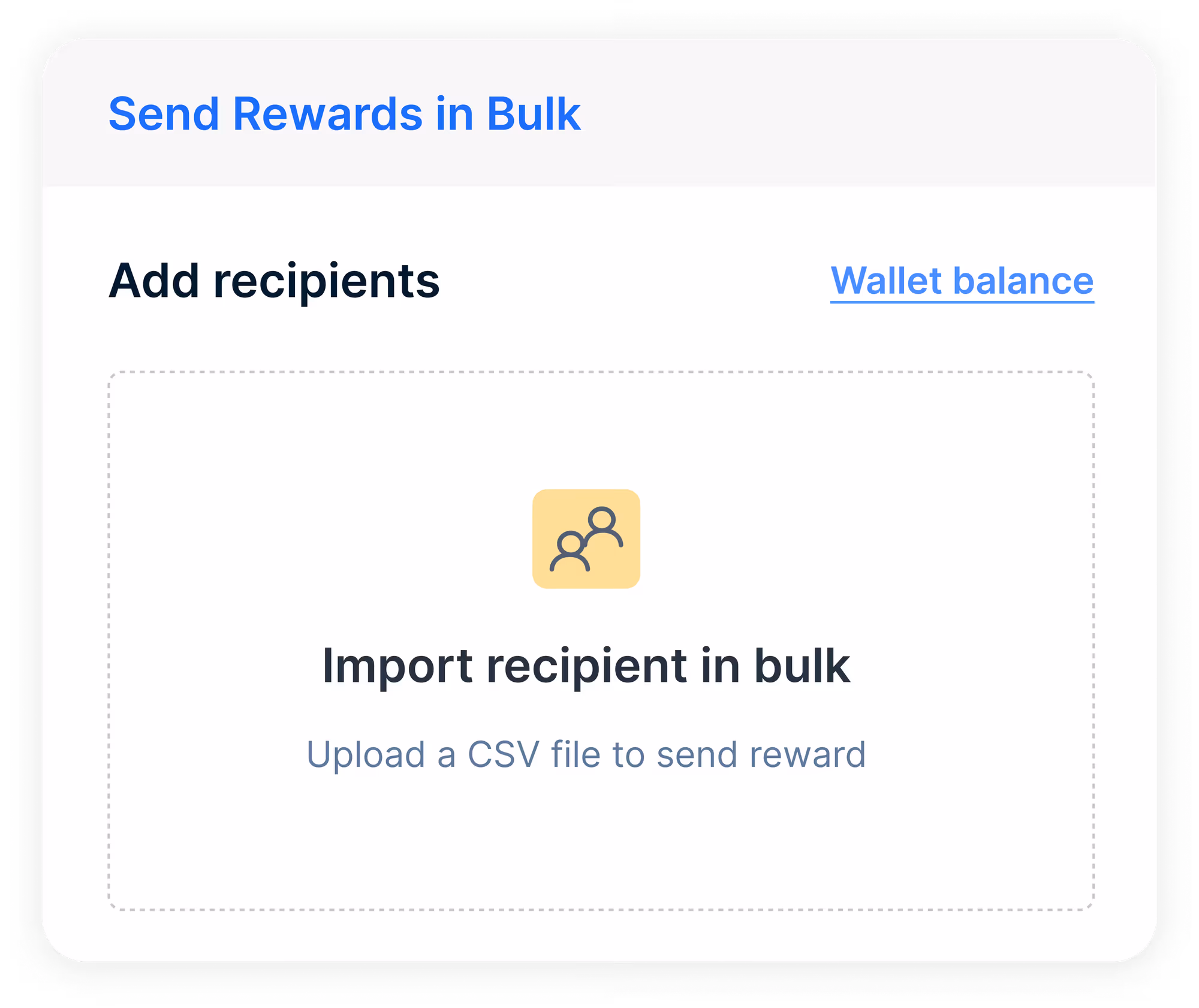 Set up your account and bulk upload