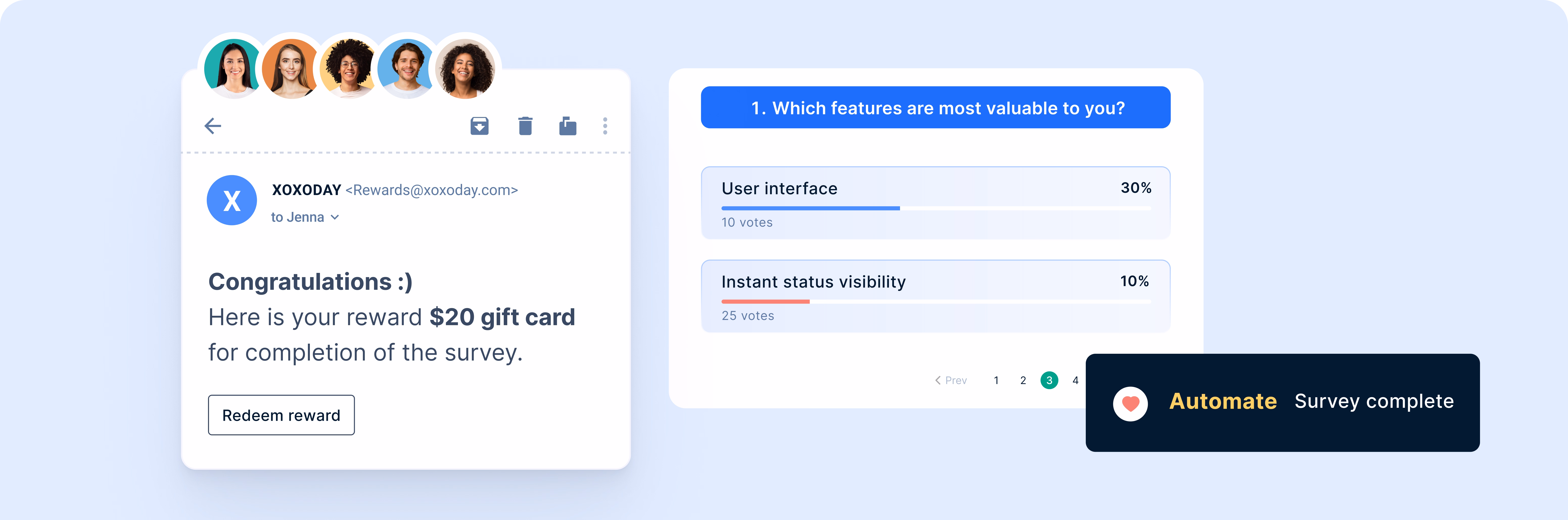 Survey and research incentives