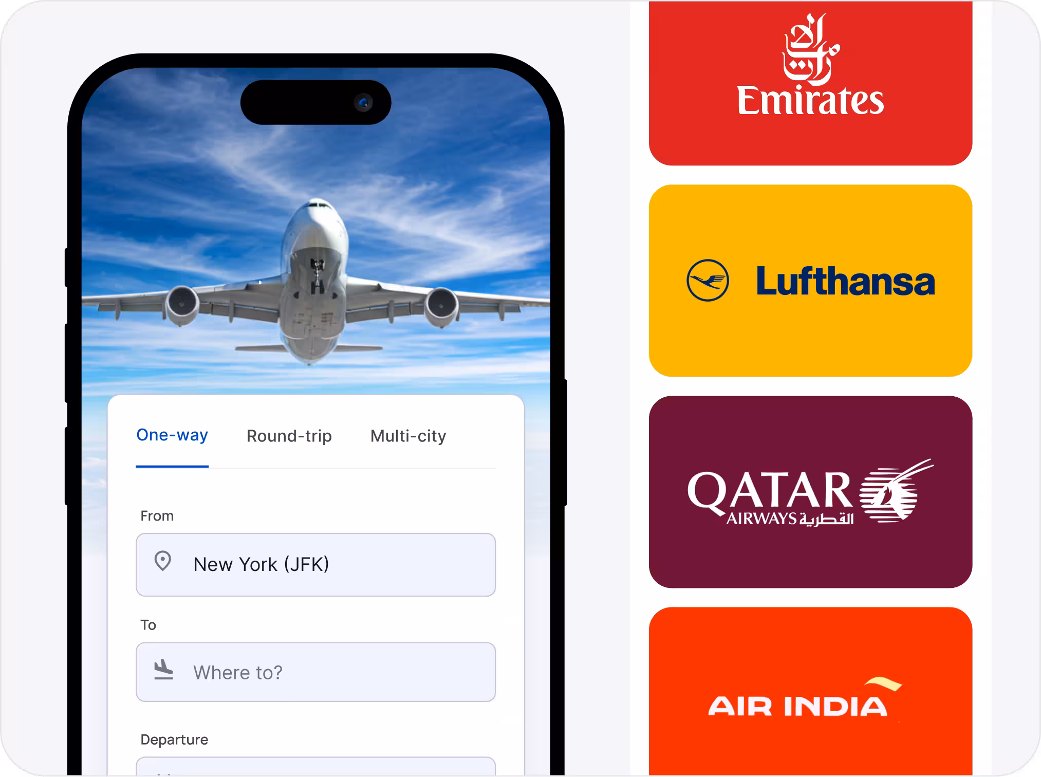 Flight bookings: global airline access