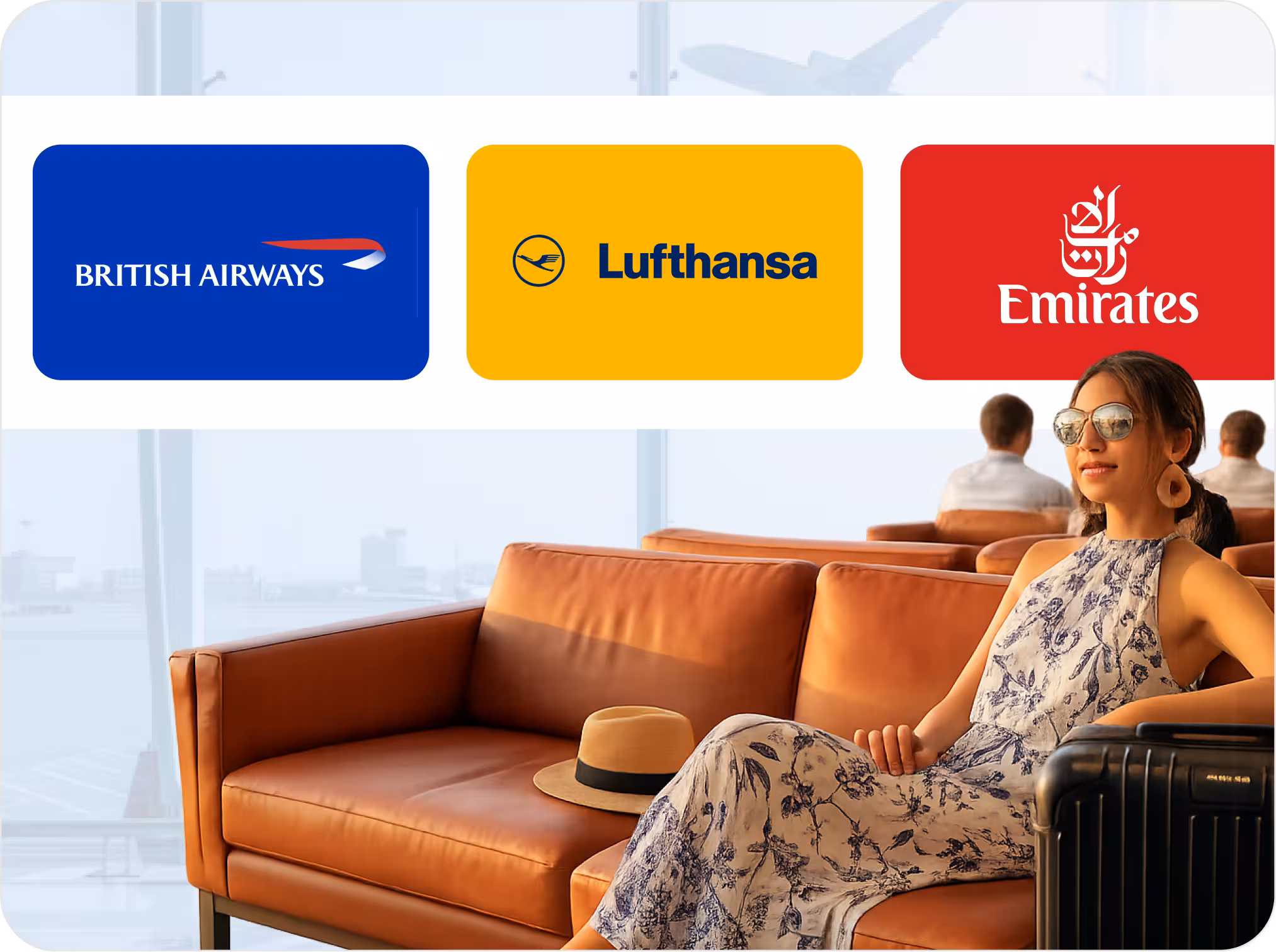Lounge access: premium airport lounges
