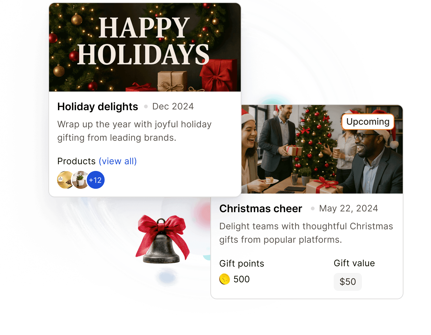 Festive celebrations, Happy Holidays and Christmas cheer cards