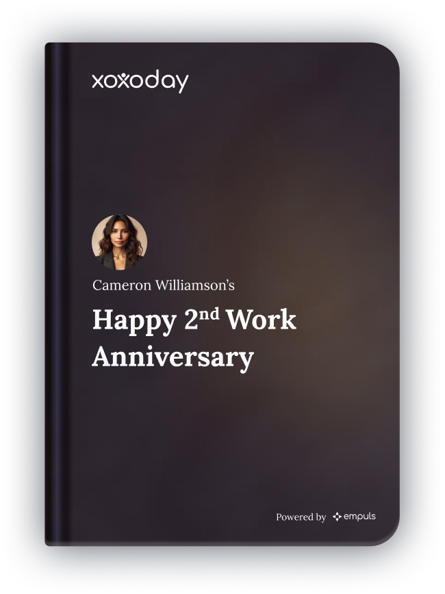 Personalized anniversary yearbook