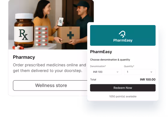 Empuls pharmacy wallet, PharmEasy prescription redemption with cashless delivery