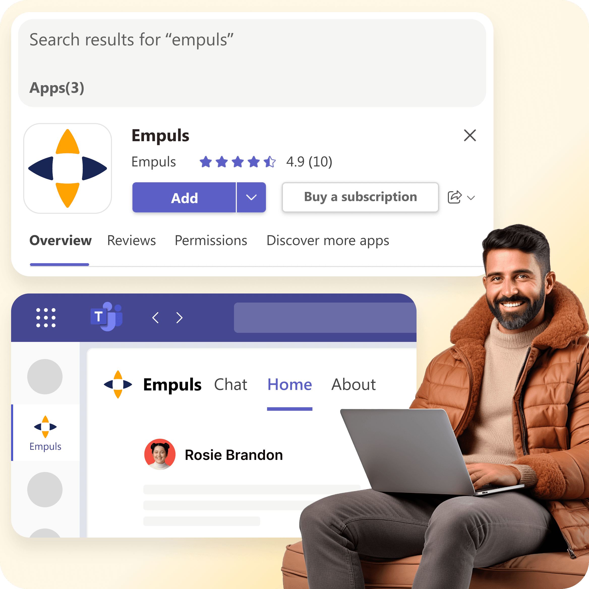 Empuls app in Microsoft Teams store
