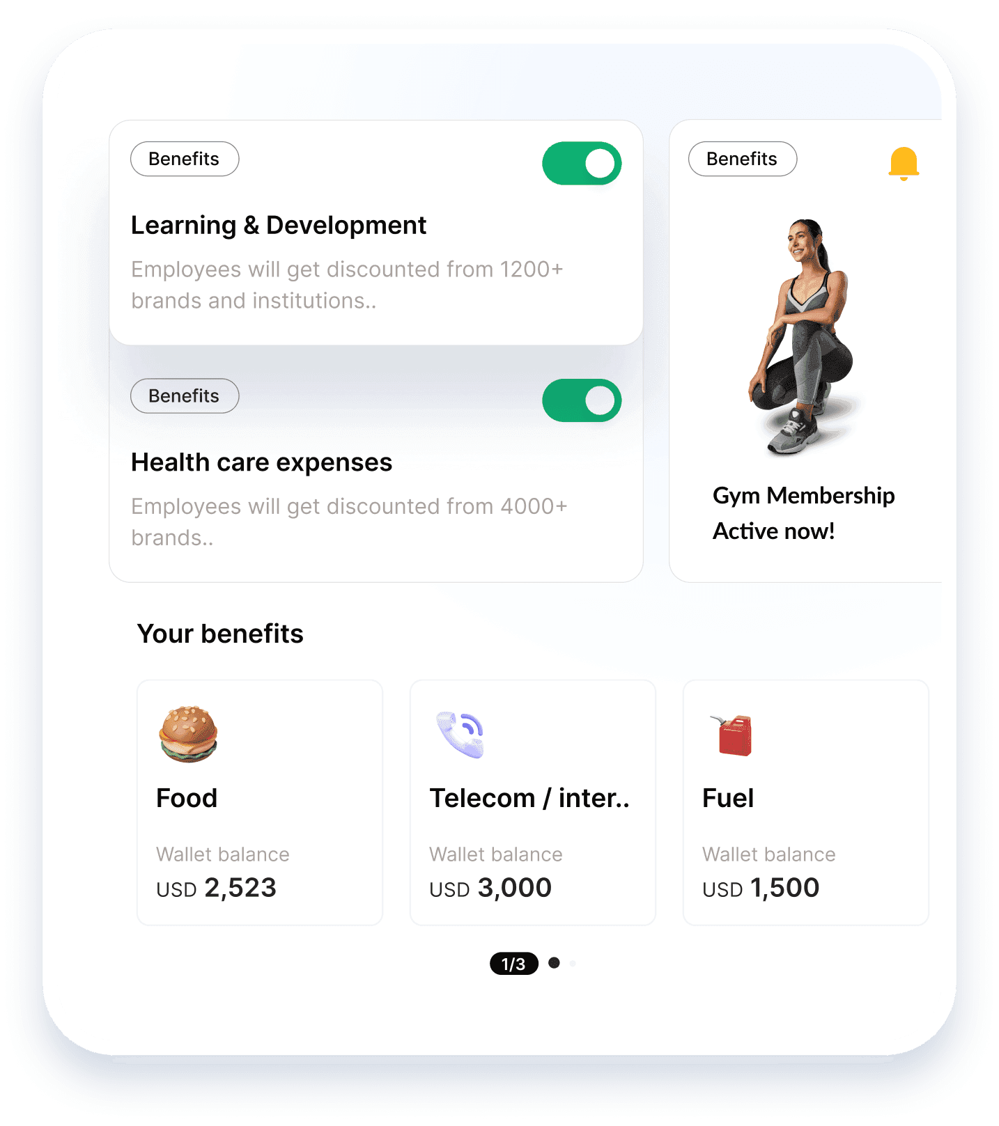 Perks & Benefits product screenshot