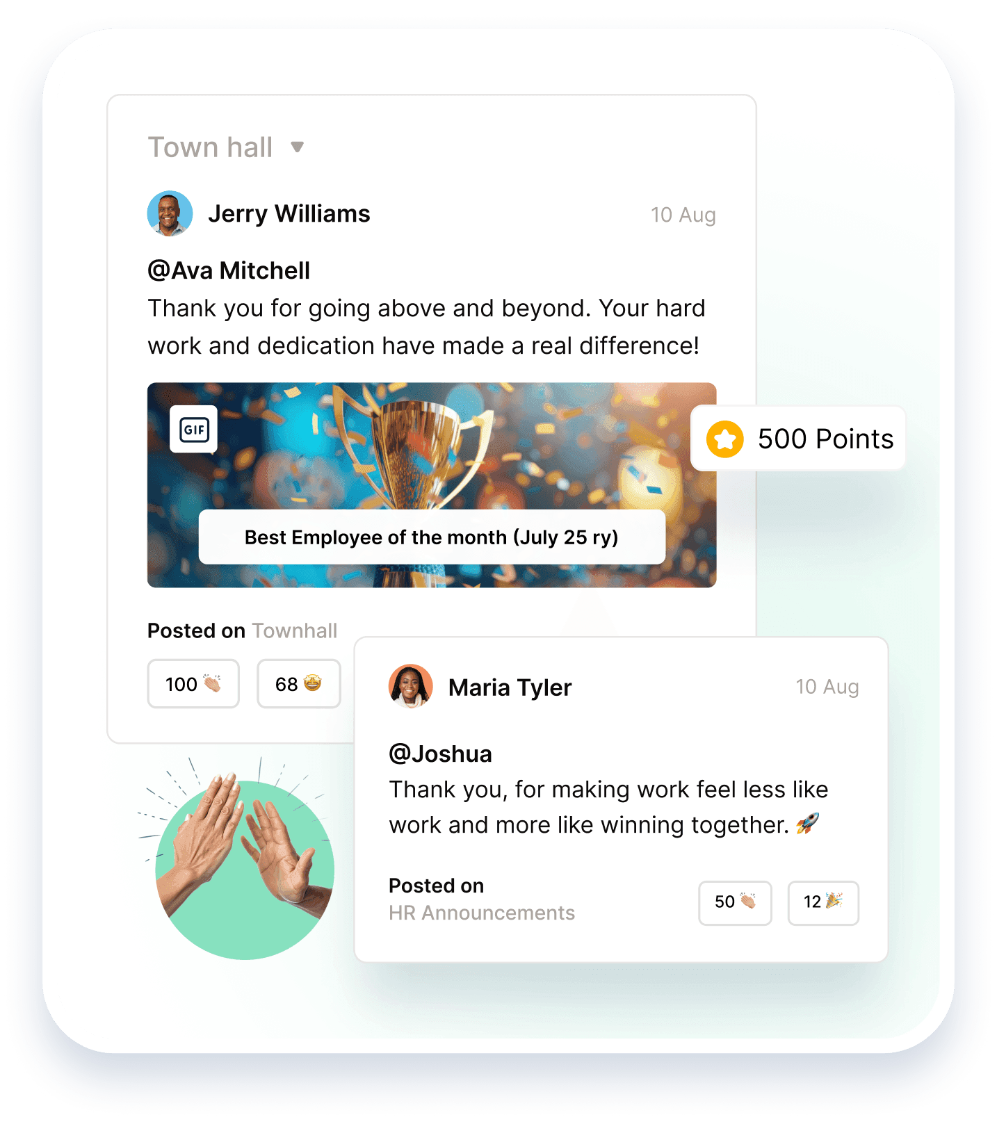 Recognition & Rewards product screenshot