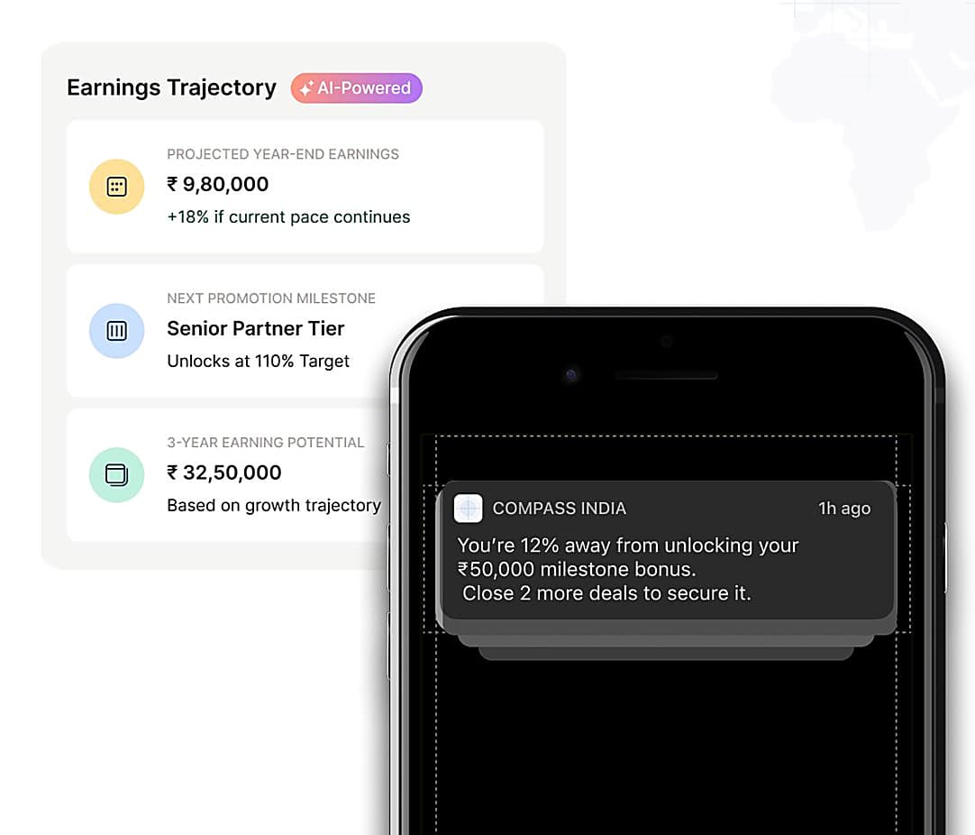 AI-delivered earnings visibility for sales reps and partners