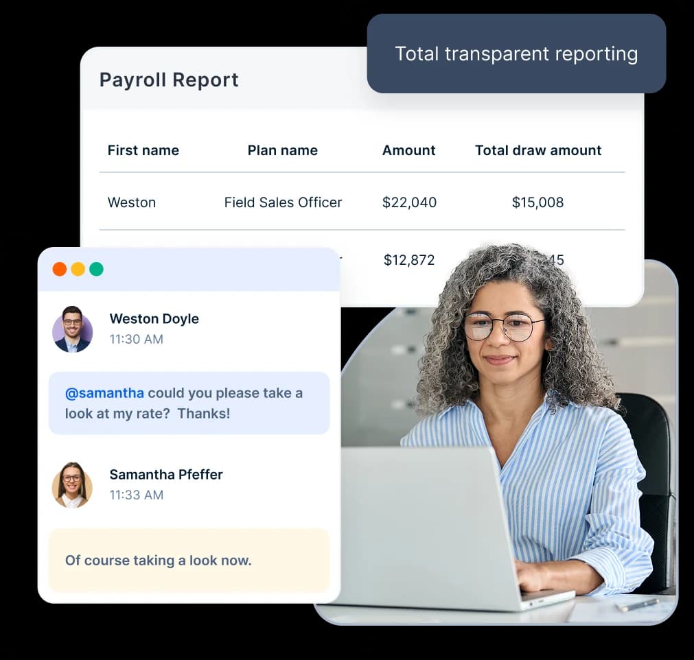Xoxoday payroll report with plan payouts and draw amounts