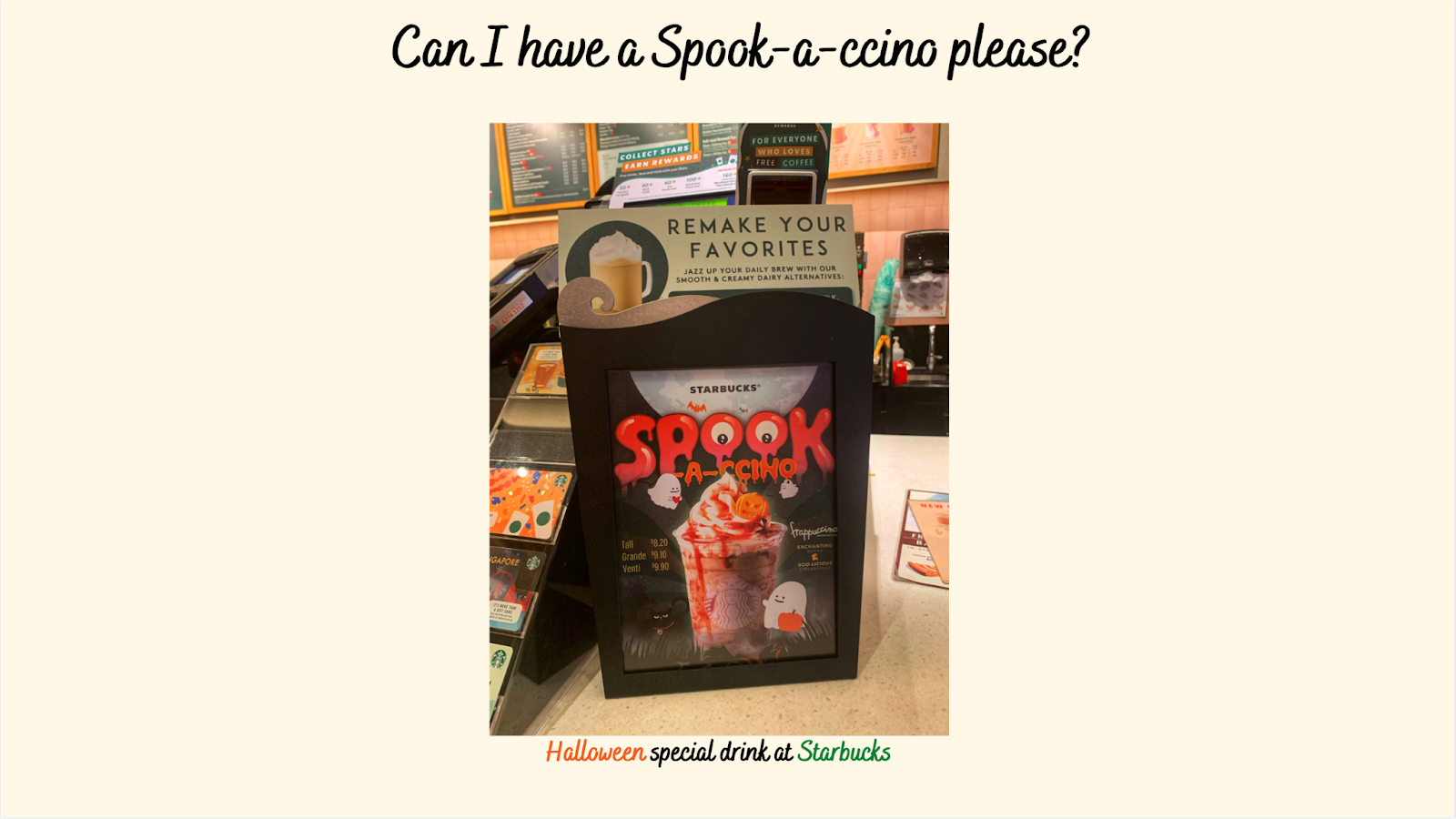 Starbucks Halloween special