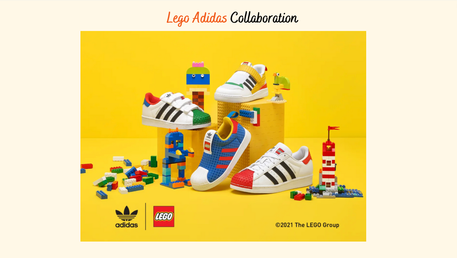 Lego and Adidas collaboration