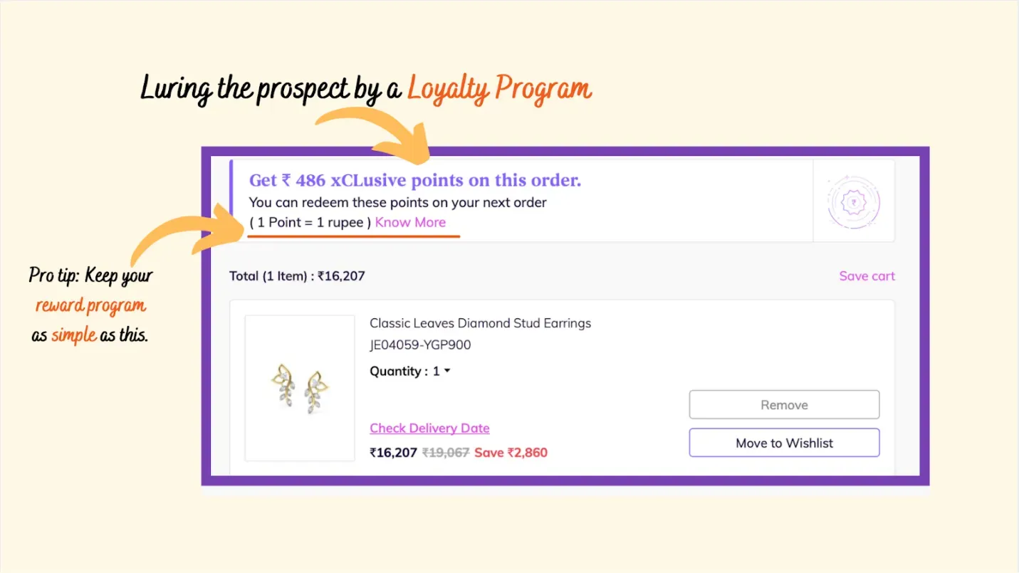 Exit-intent popup example