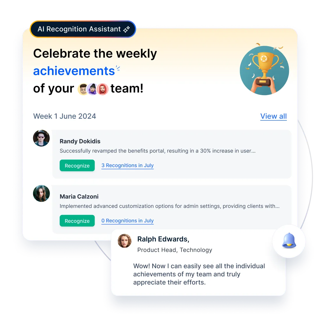 Empuls AI features for employee engagement