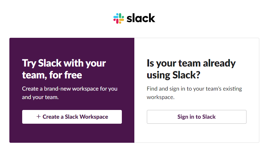 Slack free trial