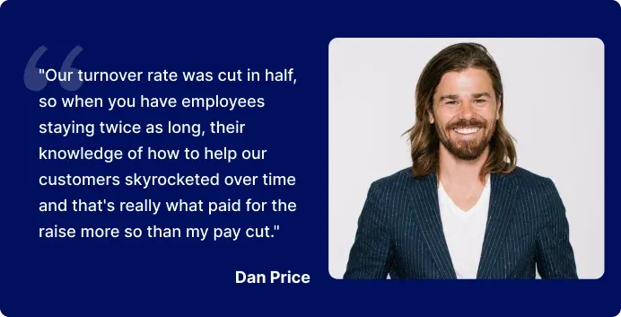 Testimonial on the impact of employee recognition